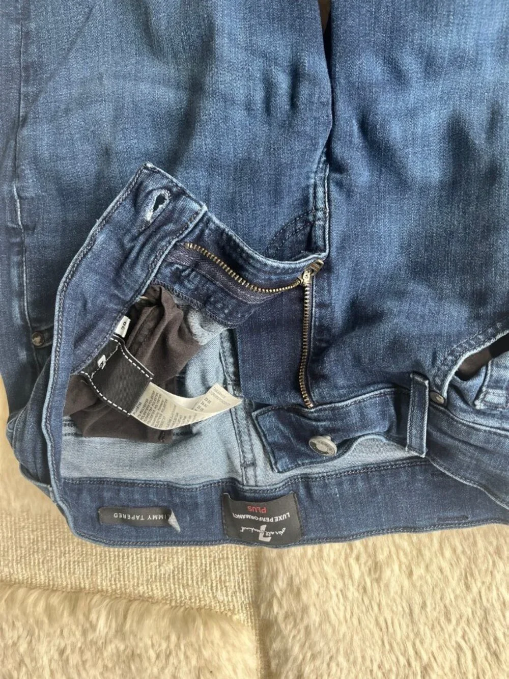 7 For All Mankind Slimmy Tapered Jeans 29x32 - Dark Wash